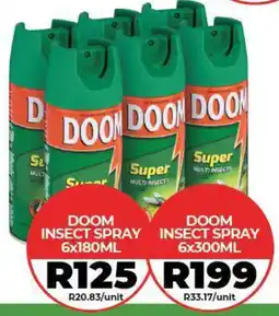 1UP Doom insect spray offer
