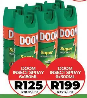 1UP Doom insect spray offer