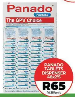 1UP Panado tablets dispenser offer