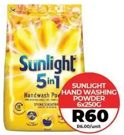 1UP Sunlight hand washing powder offer