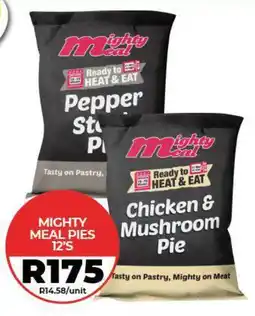 1UP Mighty meal pies offer