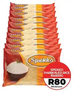 1UP Spekko parboiled rice offer