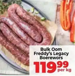Food Lover's Market Bulk Oom Freddy's Legacy Boerewors offer