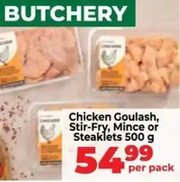 Food Lover's Market Chicken Goulash, Stir-Fry, Mince or Steaklets offer