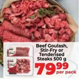 Food Lover's Market Beef Goulash, Stir-Fry or Tenderised Steaks offer