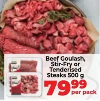 Food Lover's Market Beef Goulash, Stir-Fry or Tenderised Steaks offer