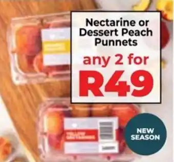 Food Lover's Market Nectarine or Dessert Peach Punnets offer