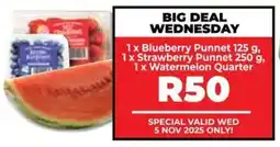 Food Lover's Market Blueberry Punnet, Strawberry Punnet, Watermelon Quarter offer