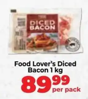 Food Lover's Diced Bacon