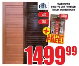 Boxer Build Hillermann pine fpl obh/ oregon imbuia varnish door offer