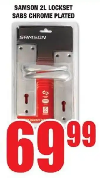 Boxer Build Samson 2l lockset sabs chrome plated offer