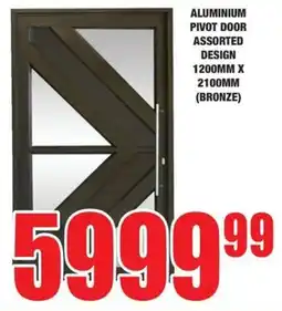 Boxer Build Aluminium pivot door assorted design offer