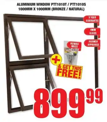 Boxer Build Aluminium window ptt1010t/ ptt1010s offer