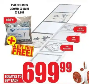 Boxer Build Pvc ceilings offer