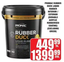 Boxer Build Promac rubber duck liquid rubber interior/ exterior offer