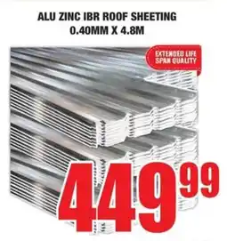 Boxer Build Alu zinc ibr roof sheeting offer