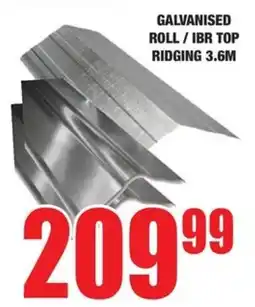 Boxer Build Galvanised roll/ ibr top ridging offer