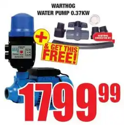 Boxer Build Warthog water pump 0.37kw offer