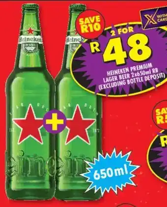 Shoprite Liquor Heineken premium lager beer rb offer