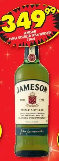 Shoprite Liquor Jameson triple distilled irish whiskey offer