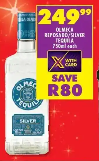 Shoprite Liquor Olmeca reposado/ silver tequila offer