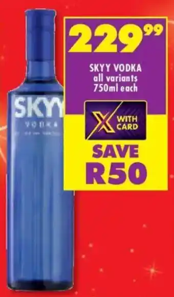 Shoprite Liquor Skyy vodka offer