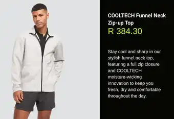 Woolworths COOLTECH Funnel Neck Zip-up Top offer
