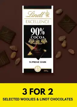 Woolworths Selected woolies & lindt chocolates offer