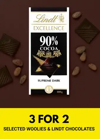 Woolworths Selected woolies & lindt chocolates offer