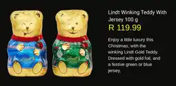 Woolworths Lindt Winking Teddy With Jersey offer