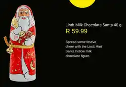 Woolworths Lindt Milk Chocolate Santa offer