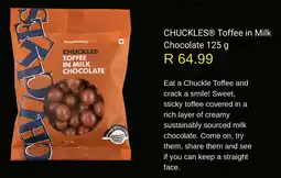 Woolworths Chuckles Toffee in Milk Chocolate offer