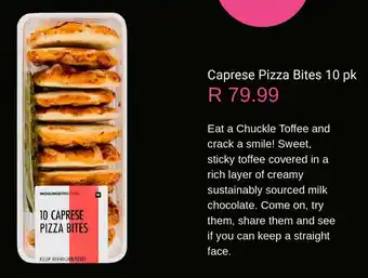 Woolworths Caprese Pizza Bites offer