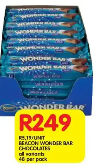 Shoprite Beacon wonder bar chocolates offer