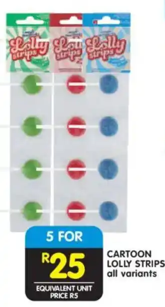 Shoprite Cartoon lolly strips offer