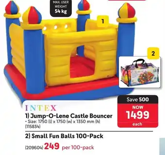 Makro Intex Jump-O-Lene Castle Bouncer offer