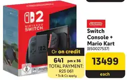 Makro Nintendo Switch Console + Mario Kart offer
