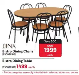 Makro Linx Bistro Dining Chairs offer