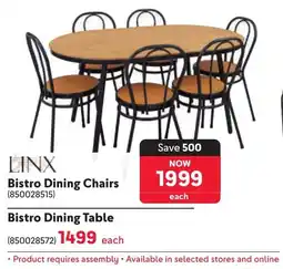 Makro Linx Bistro Dining Table offer