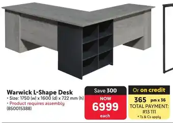 Makro Warwick L-Shape Desk offer