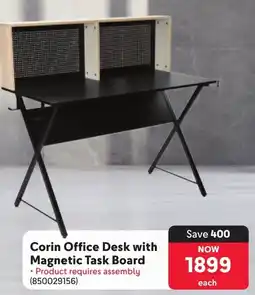 Makro Corin Office Desk with Magnetic Task Board offer