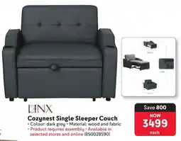 Makro Linx Cozynest Single Sleeper Couch offer