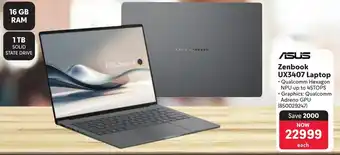 Makro ASUS Zenbook UX3407 Laptop offer
