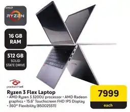 Makro Packard Bell Ryzen 3 Flex Laptop offer