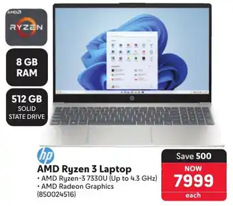 Makro HP AMD Ryzen 3 Laptop offer