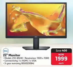 Makro Dell 22" Monitor offer