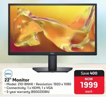 Makro Dell 22" Monitor offer