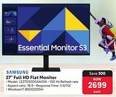 Makro Samsung 27" Full HD Flat Monitor offer