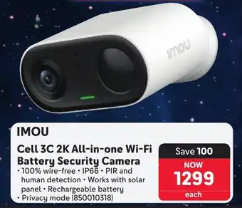 Makro IMOU Cell 3C 2K All-in-one Wi-Fi Battery Security Camera offer