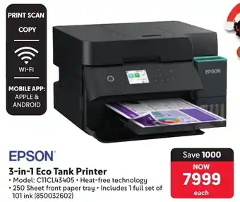 Makro EPSON 3-in-1 Eco Tank Printer offer